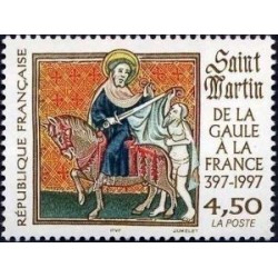 Timbre Yvert No 3078 Saint martin, de la Gaulle à la France