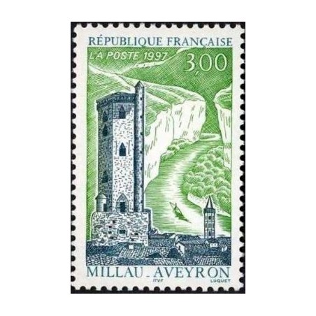 Timbre Yvert No 3079 Millau en Aveyron