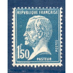 Timbre France Yvert No 181 Pasteur 1.50 Franc bleu neuf **