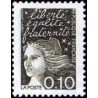 Timbre Yvert France No 3086 Marianne de Luquet  0.10fr bistre noir