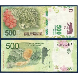 Argentine Pick N°365, Billet de banque de 500 Pesos 2016