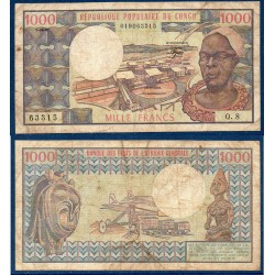 Congo Pick N°3e, Billet de banque de 1000 francs 1.6.1981