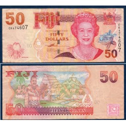 Fidji Pick N°113a, Billet de banque de 50 Dollars 2007-2011
