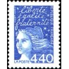 Timbre Yvert France No 3095 Type Marianne de Luquet 4.40fr bleu