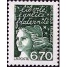 Timbre Yvert France No 3098 Type Marianne de Luquet 6fr vert foncé