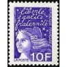 Timbre Yvert France No 3099 Type Marianne de Luquet 10fr violet