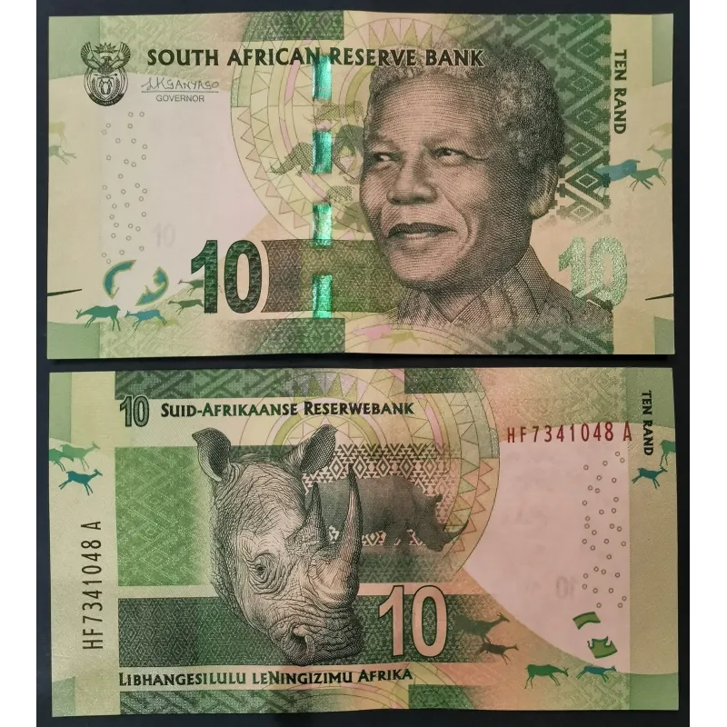 Afrique du sud Pick N°138b, Billet de banque de 10 rand 2016 Mandela Afrique du sud Pick N°138b, Billet de banque de 10 rand 2016 Mandela