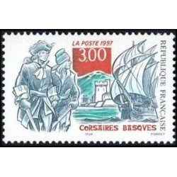 Timbre Yvert France No 3103 Corsaires basques