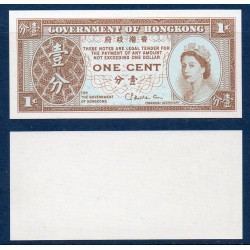 Hong Kong Pick N°325b, Billet de banque de 1 cent  1971-1981