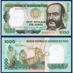 Perou Pick N°118, Billet de banque de 1000 Soles 1979