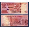 Zimbabwe Pick N°new10, Billet de banque de 10 Dollars 2020