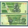 Zimbabwe Pick N°101, Billet de banque de 2 Dollars 2019