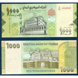 Yemen Pick N°40, Billet de banque de banque de 1000 Rials 2018