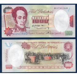 Venezuela Pick N°76c, Billet de banque de 1000 Bolivares 1994-1998