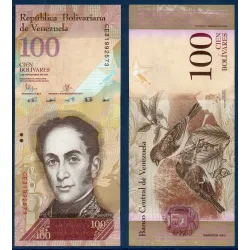 Venezuela Pick N°93j, Billet de banque de 100 Bolivares 5.11.2015