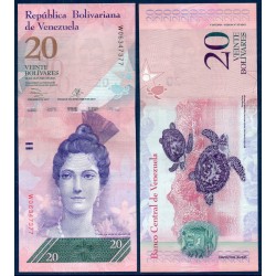 Venezuela Pick N°91f, Billet de banque de 20 Bolivares 2013
