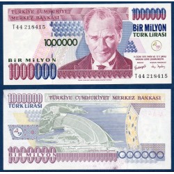Turquie Pick N°213, Billet de banque de 1000000 Lira 1998