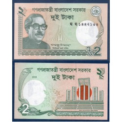 Bangladesh Pick N°52e, Billet de banque de 2 Taka 2016