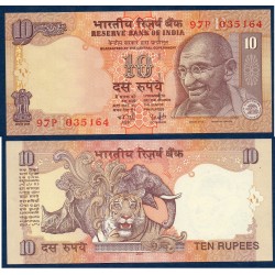 Inde Pick N°95h, Billet de banque de 10 Ruppes 2007 plaque R