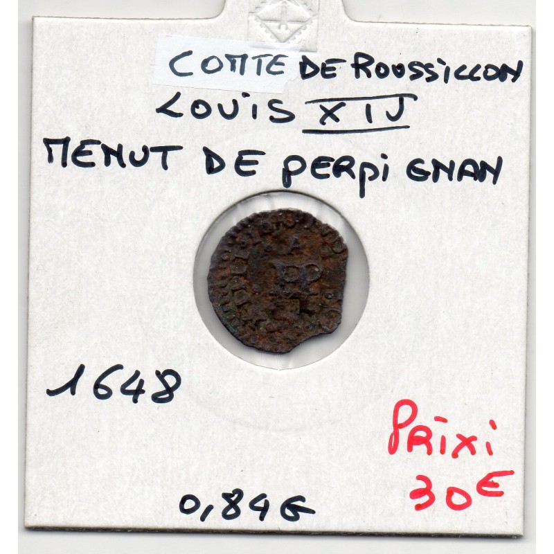 Comté de Roussillon, Louis XIV (1648) Menut de Perpignan