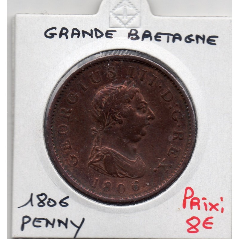 Grande Bretagne Penny 1806 TTB, KM 663 pièce de monnaie