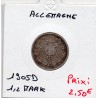 Allemagne 1/2 mark 1905 D, TB KM 17 pièce de monnaie