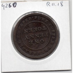 Nouvelle Ecosse jeton 1 penny 1814 TTB-, pièce de monnaie