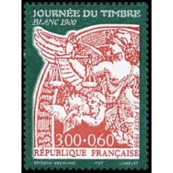 Timbre Yvert France No 3135 journée du timbre, blanc 3fr + 0.60fr