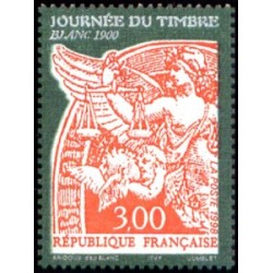 Timbre Yvert France No 3136 Journée du timbre, blanc 3fr de carnet