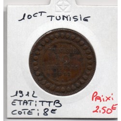 Tunisie, 10 Centimes 1912 TTB, Lec 103 pièce de monnaie