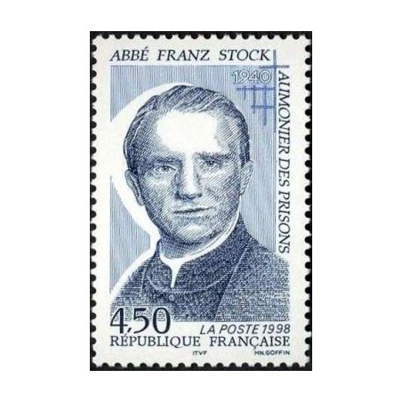 Timbre Yvert France No 3138 Abbé Franz Stock