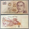 Singapour Pick N°45A, Billet de banque de 2 Dollar 2005