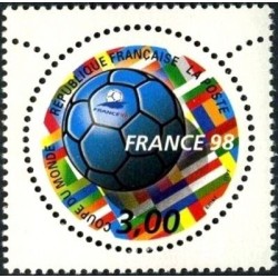 Timbre Yvert France No 3139 France 98 Coupe du monde de football de feuille