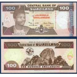 Swaziland Pick N°32, Billet de banque de 100 emalangénie 2001