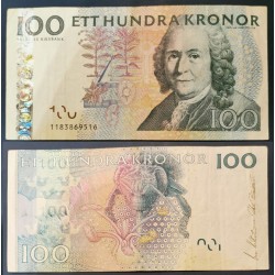 Suède Pick N°65a, Billet de banque de 100 Kronor 2001-2002