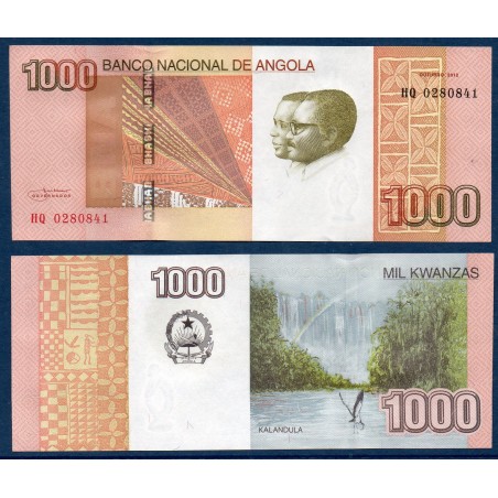 Angola Pick N°156a, Billet de banque de 1000 Kwanzas 2012