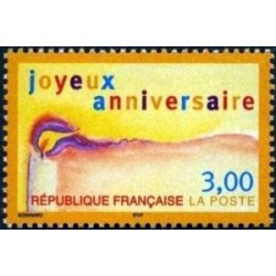 Timbre Yvert France No 3141 Timbre de souhaits, joyeux anniversaire