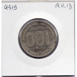 Afrique centrale etat equatoriale 100 francs 1966 Sup KM 5 pièce de monnaie