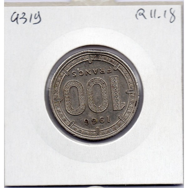 Afrique centrale etat equatoriale 100 francs 1966 Sup KM 5 pièce de monnaie