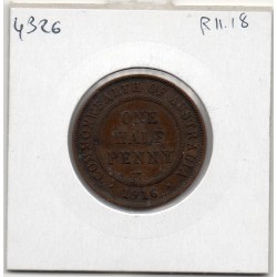 Australie 1/2 penny 1916 TB, KM 22 pièce de monnaie