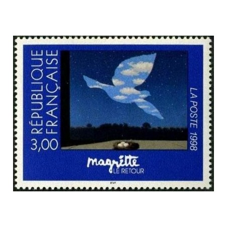 Timbre Yvert France No 3145 Le Retour de René Magritte