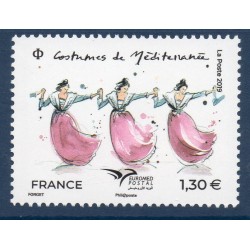 Timbre France Yvert No 5339 Euromed postal cotumes d'Arlésienne luxe **