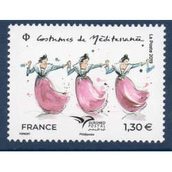Timbre France Yvert No 5339 Euromed postal cotumes d'Arlésienne luxe **