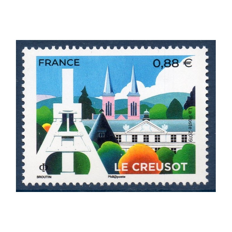 Timbre France Yvert No 5345 Le Creusot luxe **