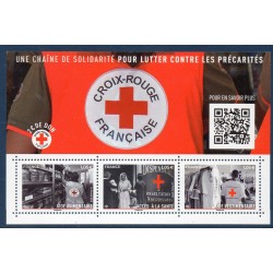 Bloc Feuillet France Yvert F5350 Croix rouge, chaine de solidarité neuf luxe **