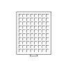 Médaillier 80 compartiments carrés jusqu'à 24 mm Ø
