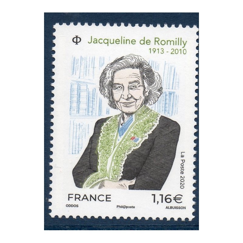 Timbre France Yvert No 5380 Jacqueline de Romilly luxe **