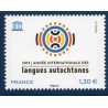 Timbre France Service Yvert 176 Année européenne des langues autochtones neuf luxe **