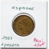 Espagne 1 peseta 1937 TTB, KM 755 pièce de monnaie