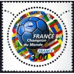 Timbre Yvert France No 3170 France 98 Coupe du monde de football de feuille